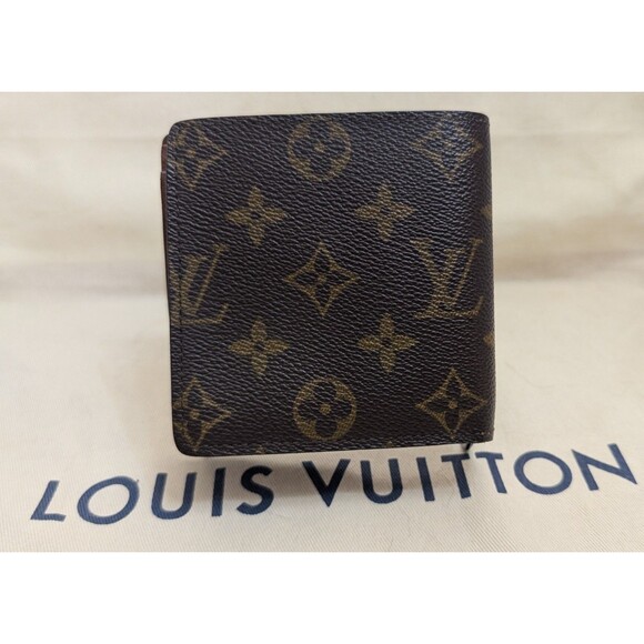Louis Vuitton Monogram Portefeuille Marco Folding Wallet Brown CA1911 COA Includ - Picture 2 of 9